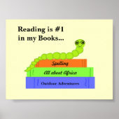 可愛い本読虫 ポスター (正面)