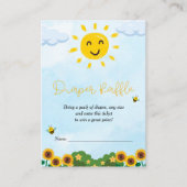 可愛い来ここの息子の赤ちゃんシャワー エンクロージャーカード (正面)