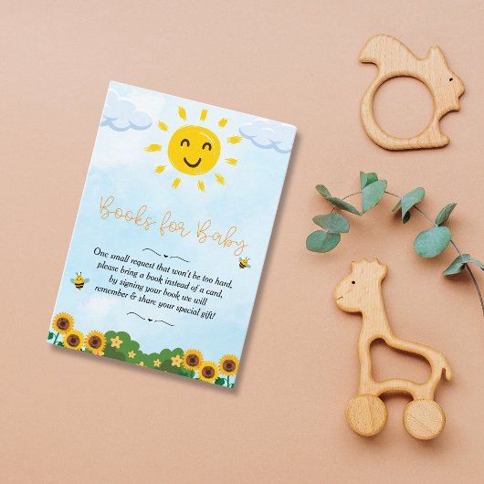 可愛い来ここの息子の赤ちゃんシャワー エンクロージャーカード