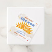 可愛い来ここの息子サンシャインベイビーシャワー フェイバータグ (インサイチュ)