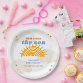 可愛い来ここの息子サンシャインベイビーシャワー ペーパープレート (パーティー)
