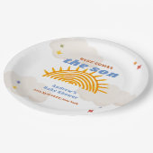 可愛い来ここの息子サンシャインベイビーシャワー ペーパープレート (アングル)