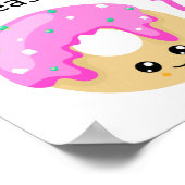 可愛い来社交的に私の近くドナッおもしろいト ポスター (角)