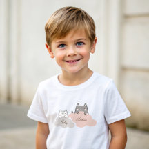 可愛い柄のキットンクラウドベビーTシャツ