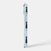 可愛い柄の小さなネクタイ iPhone 15ケース (左側面)