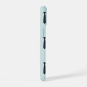 可愛い柄の小さなネクタイ iPhone 15ケース (右側面)