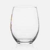 可愛い柴犬犬ヨガ瞑想漫画を行う ステムなしワイングラス (左)