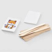 可愛い柴犬犬ヨガ瞑想漫画を行う ハンドファン (組立なし)