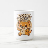 可愛い柴犬 - 諦めないで！ かわいいモチベーション コーヒーマグカップ (中央)