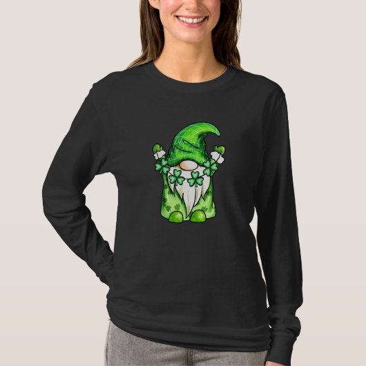 可愛い格言グリーンシャムロックfor St Patrick's D Tシャツ (正面)