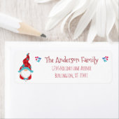 可愛い格言シンプルモダンホリデイあなたの名前のアドレス ラベル (インサイチュ)