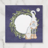 可愛い格言ジョークリスマスプレゼントメッセージカード フェイバータグ (裏面)