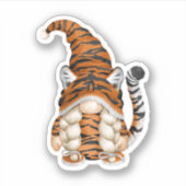 可愛い格言タイガーの衣装とタイガーのママ。完全 シール (正面)