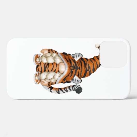 可愛い格言タイガーの衣装とタイガーのママ。完全 Case-Mate iPhoneケース (裏面 (横))