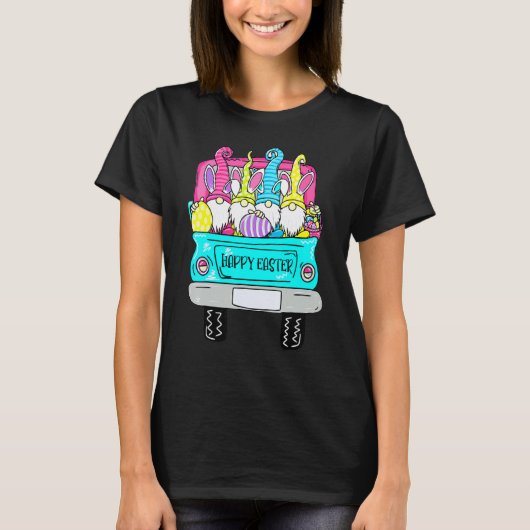 可愛い格言バニー耳と卵の狩りトラックハップ Tシャツ (正面)
