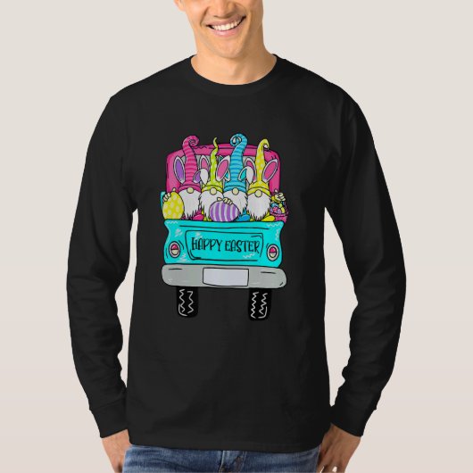 可愛い格言バニー耳と卵の狩りトラックハップ Tシャツ (正面)