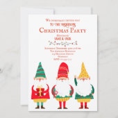 可愛い格言ホホホホホクリスマスパーティー 招待状 (正面)