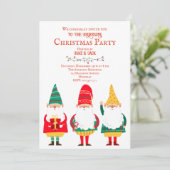 可愛い格言ホホホホホクリスマスパーティー 招待状 (スタンド正面)