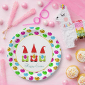 可愛い格言数々のと色のイースターエッグ ペーパープレート (パーティー)