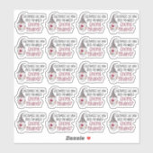 可愛い格言素晴らしのお客さんThank You おもしろい Pun シール (シート)