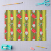 可愛い格言、チャートルーズグリーンクリスマス 薄葉紙 (クラフト)