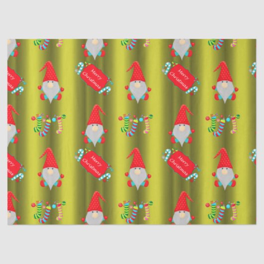可愛い格言、チャートルーズグリーンクリスマス 薄葉紙 (正面)