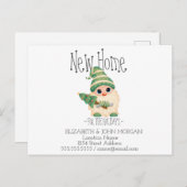 可愛い格言，パインティーホリデーズニューアドレス 案内ポストカード (正面/裏面)