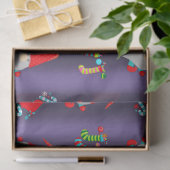 可愛い格言、ブルークリスマス 薄葉紙 (ギフト)