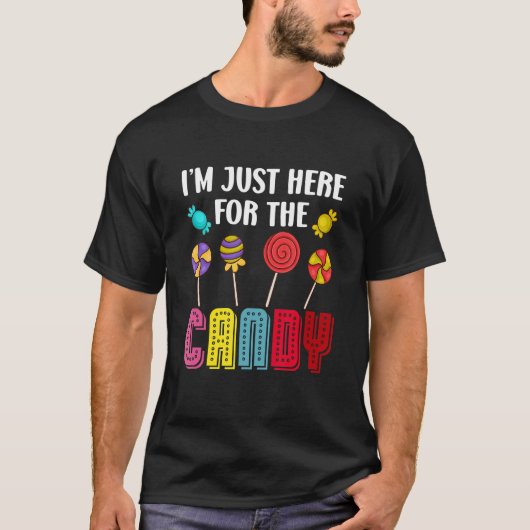可愛い棒つきキャンデースイーツH Tシャツ (正面)