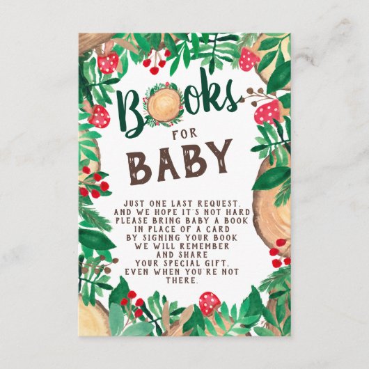 可愛い森のベビー エンクロージャーカード (正面)