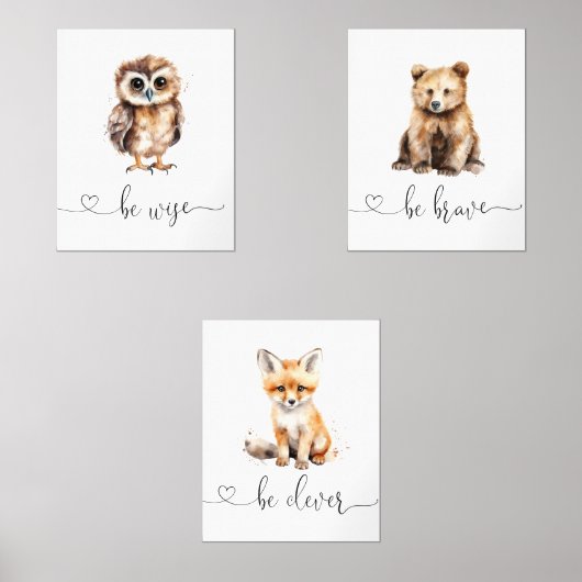 可愛い森の動物は勇敢な子供部屋 (正面)