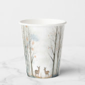 可愛い森の森の赤ちゃんシャワー 紙コップ (裏面)