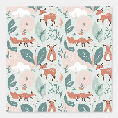 可愛い森キツネと鹿の森の皮と棒 壁紙 (正面)