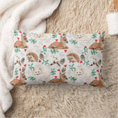 可愛い森クリッターランバーピロー ランバークッション (ブランケット)