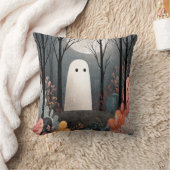 可愛い森幽霊のよく出るの水の色ハロウィーン クッション (ブランケット)