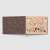 可愛い森林動物の赤ちゃんシャワー ゲストブック (全面)