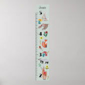 可愛い森林生育図パーソナライズされた ポスター (正面)