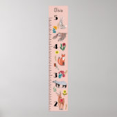 可愛い森林生育図パーソナライズされた ポスター (正面)