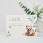 可愛い森離れの人々は赤ちゃんシャワー囲い エンクロージャーカード (スタンド正面)