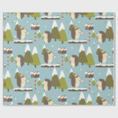 可愛い森 ラッピングペーパー (フラット)