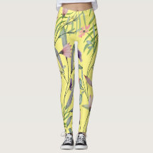 可愛い植物ミニマルの葉のアートワーク黄色