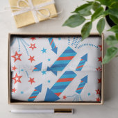 可愛い様式化された花火のフリーダムパターン 薄葉紙 (ギフト)