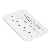 可愛い歩くポープリントブラック金ゴールド新しいアドレス マグネット (右側)