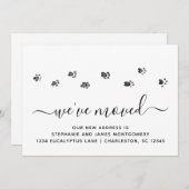 可愛い歩くポープリント動画告知カード 案内状 (正面/裏面)