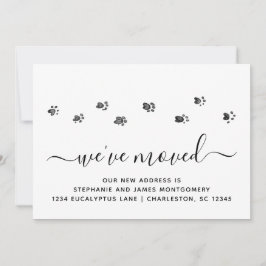 可愛い歩くポープリント動画告知カード 案内状