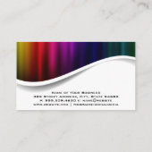 可愛い歯のロゴ |メタリックカラフル 名刺 (裏面)