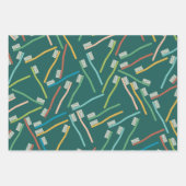 可愛い歯医者ラッピング紙 ラッピングペーパーシート (正面2)