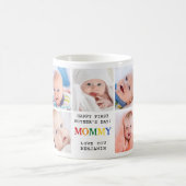 可愛い母の日 – ママ – フォトコラージュ コーヒーマグカップ (中央)