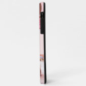 可愛い母の詩と2つの赤ちゃん女の子の写真ピンク Case-Mate iPhoneケース (裏面/左)