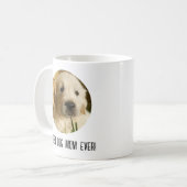 可愛い母最高の日犬の母の写真 コーヒーマグカップ (正面左)